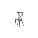 Söögitool Tablas 2-pakendis alumiinium - must 