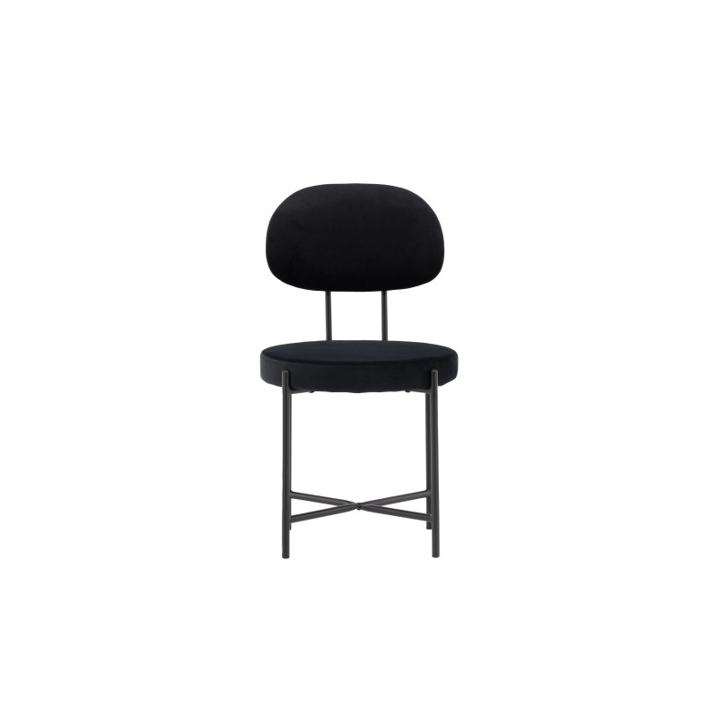 Stella söögitool 2-pakk - Must / Black Velvet