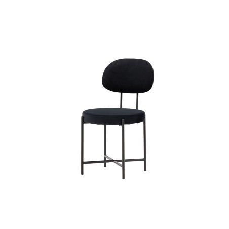 Stella söögitool 2-pakk - Must / Black Velvet