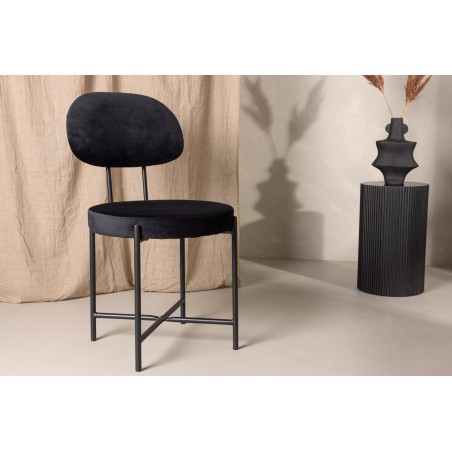 Stella söögitool 2-pakk - Must / Black Velvet