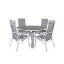 Parma laud ø 140 - valge/hall - Copacabana toolid - valge/hall 4