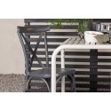 Borneo kohviku laud alumiinium- beež / Kvadrat 70*70* +Alumiinium söögitool Tablas - must / _2tk