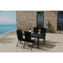 Giardini laud - must koos 4 Levanzo tooliga - must