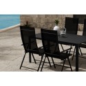 Giardini laud - must koos 4 Levanzo tooliga - must