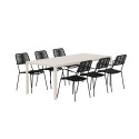 Giardini laud - beež 6 Lindose tooliga - must
