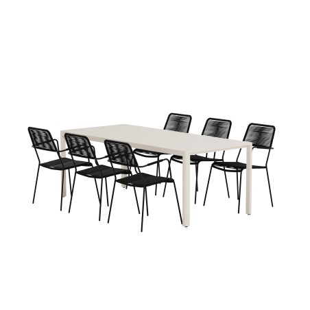 Giardini laud - beež 6 Lindose tooliga - must