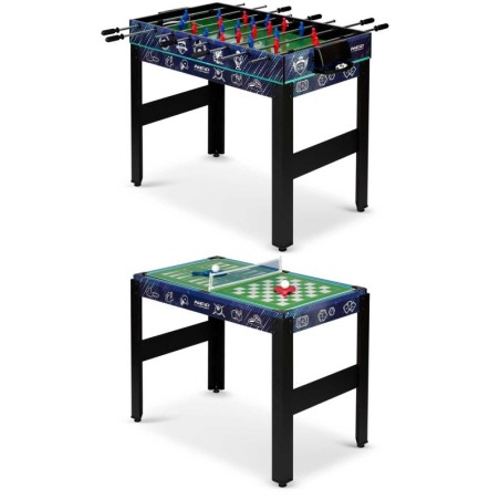 Mitme mänguga laud 12in1 106x59x90 cm must