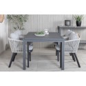 Marbella laud 160/240 – must/must+Virya söögitool – MUST Alu/hall padi _4