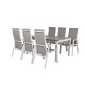 Tasemelaud 160/240 – valge/hall – Copacabana toolid– valge/hall 6