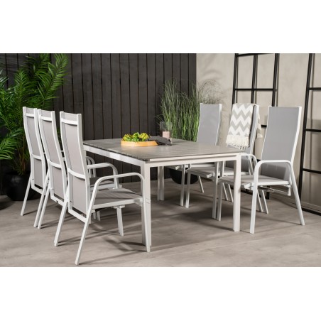 Tasemelaud 160/240 – valge/hall – Copacabana toolid– valge/hall 6
