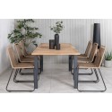 Panama laud 152/210 – Must/Teak+Lindos virnastamistool – Must Alu / Latte Rope_6