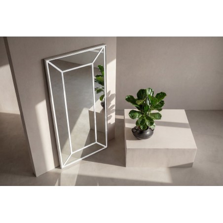 Lojf peegel – valge / läbipaistev klaas