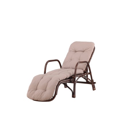 Nella päevitustool Rattan - tume pähkel / beež