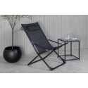 Kokkupandav Sevilla Relax Chair 2-pakk - must raam/must padi