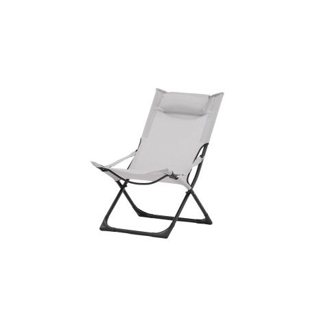 Kokkupandav Sevilla Relax Chair 2-pakk - must raam/hall padi