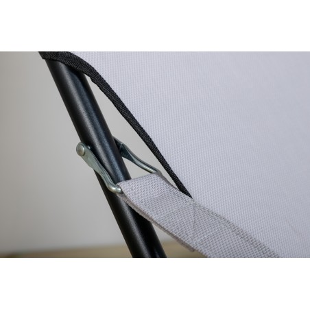 Kokkupandav Sevilla Relax Chair 2-pakk - must raam/hall padi
