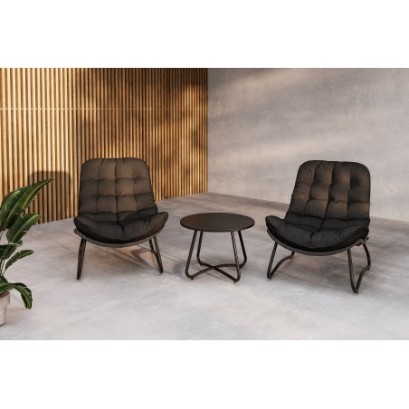 Cala Lounge'i terassi komplekt - hall / must