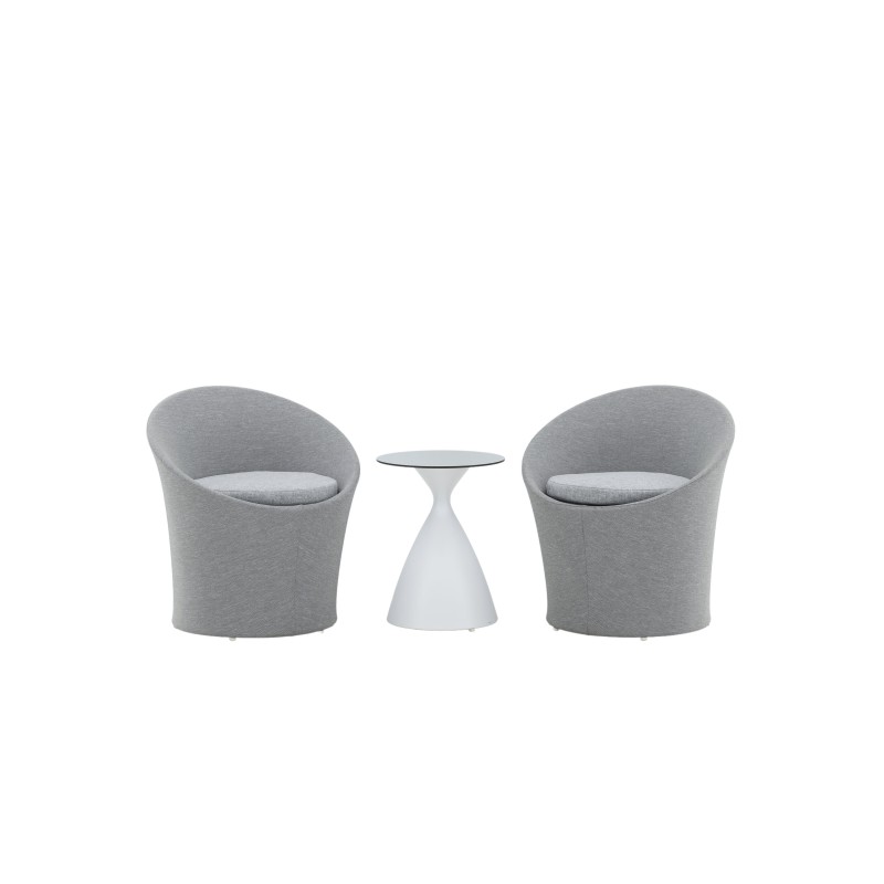 Spoga – terassi komplekt– Valge/hall –