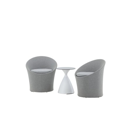 Spoga – terassi komplekt– Valge/hall –