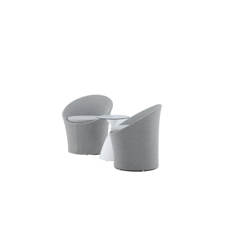 Spoga – terassi komplekt– Valge/hall –