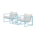 Messina Lounge Set - helesinine / beež