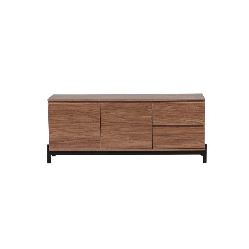 Kapp hoiuruum - must / pähkel MDF