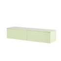 TV alus 160x45x35 cm - MDF / läikiv roheline