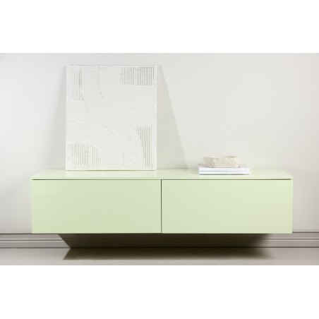 TV alus 160x45x35 cm - MDF / läikiv roheline