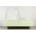 TV alus 160x45x35 cm - MDF / läikiv roheline