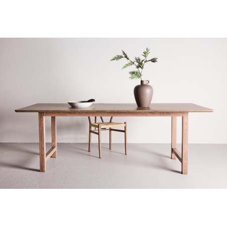 Söögilaud Count 100x220 cm - Pruun Woodlook