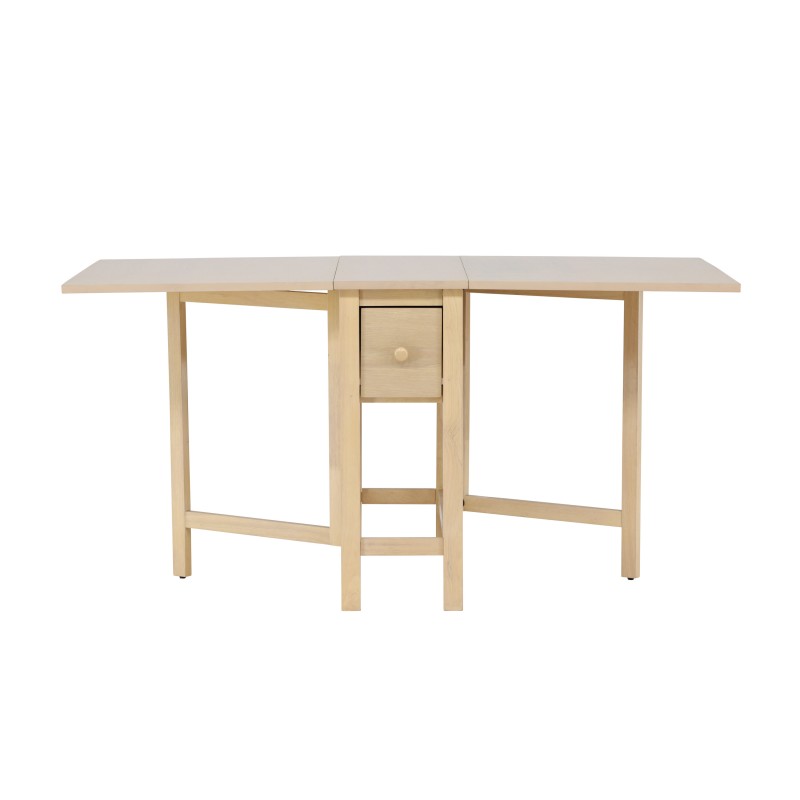 Edward Drop Leaf Laud 150x80 cm - Whitewash 