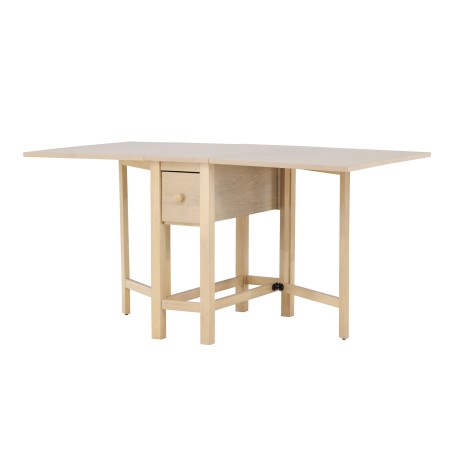 Edward Drop Leaf Laud 150x80 cm - Whitewash 