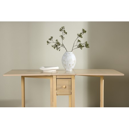 Edward Drop Leaf Laud 150x80 cm - Whitewash 
