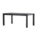 Slider Söögilaud 250x95x75 cm - Must / Täispuidust tamme spoon