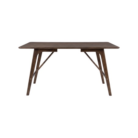 Söögilaud Kaseidon 120x80 cm - Kummipuu / Tumepruun MDF -