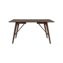 Söögilaud Kaseidon 120x80 cm - Kummipuu / Tumepruun MDF -