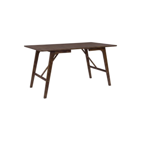 Söögilaud Kaseidon 120x80 cm - Kummipuu / Tumepruun MDF -