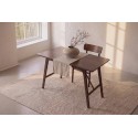 Söögilaud Kaseidon 120x80 cm - Kummipuu / Tumepruun MDF -