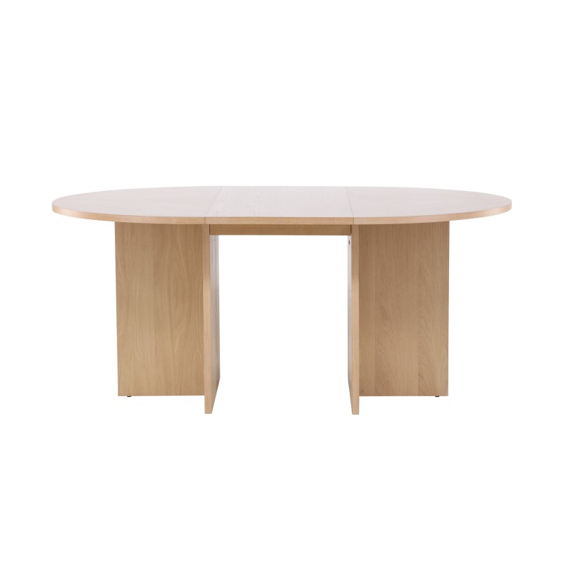 Strada söögilaud 120/170 x 120x74 cm - valgendamine / tammespoon