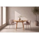 Yakidon söögilaud 60x60 cm - Kummipuu / Oaklook MDF 