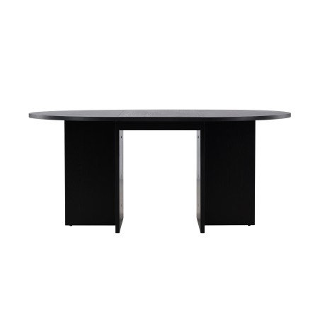 Strada söögilaud 120/170 x120x74 cm - must / tamme spoon