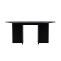Strada söögilaud 120/170 x120x74 cm - must / tamme spoon