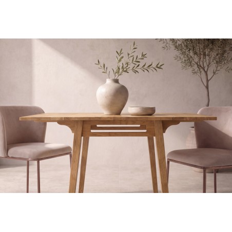 Yakidon söögilaud 60x60 cm - Kummipuu / Oaklook MDF 