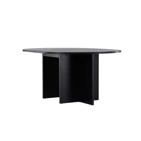 Strada söögilaud 120/170 x120x74 cm - must / tamme spoon