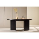 Strada söögilaud 120/170 x120x74 cm - must / tamme spoon