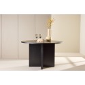 Strada söögilaud 120/170 x120x74 cm - must / tamme spoon