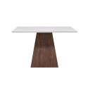 Cael Square Söögilaud 120x120x75 cm - MDF 3D Paber Mocca / Stonelook