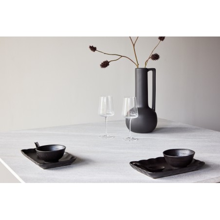 Cael Square Söögilaud 120x120x75 cm - MDF 3D Paber Mocca / Stonelook