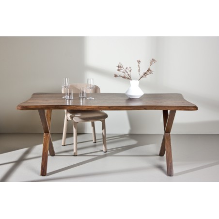 Söögilaud Fiona 180x90x75 cm - Pähkel 3D paberiga MDF