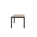Söögilaud Bois 205*90cm - Black Legs / Acacia